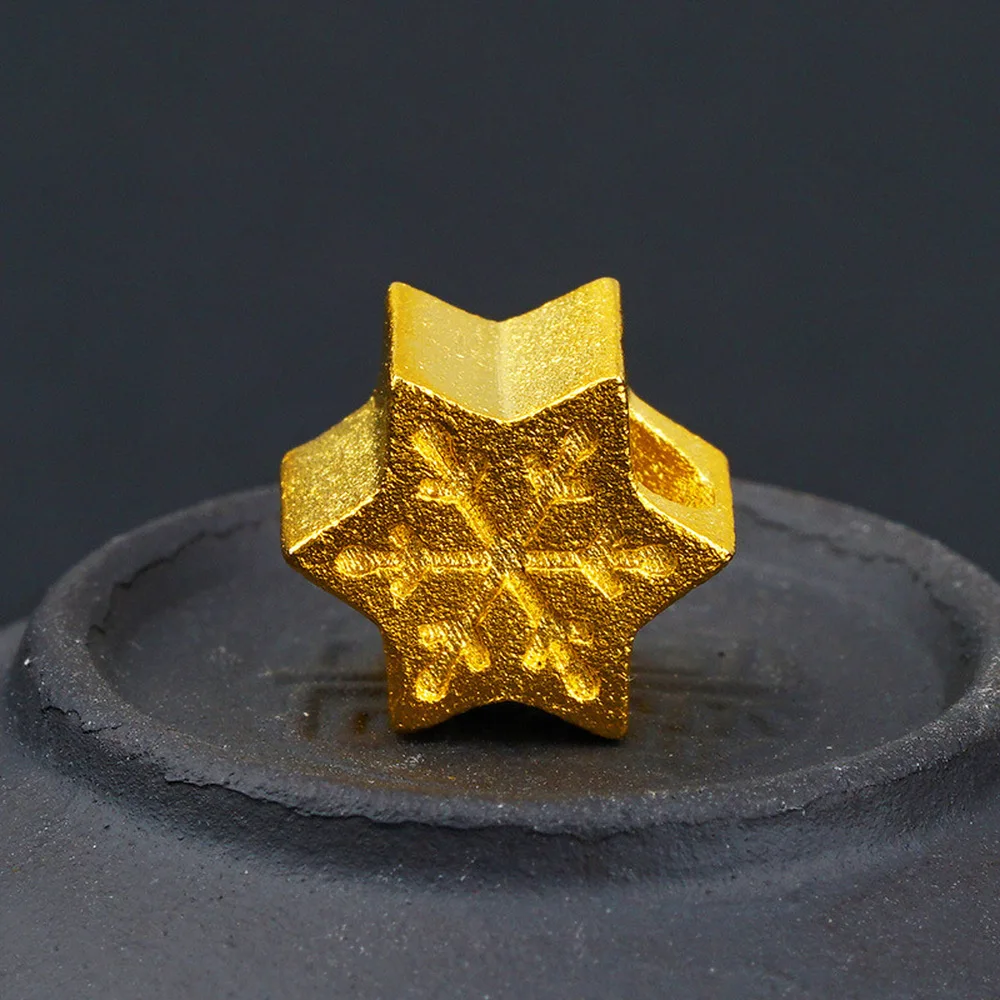 24K Gold snowflake spacer beads for jewelry making supplies 3D large beads fit Bracelet Necklaces Women Jewellry Accessories
24K Gold snowflake spacer beads for jewelry making supplies 3D large beads fit Bracelet Necklaces Women Jewellry Accessories