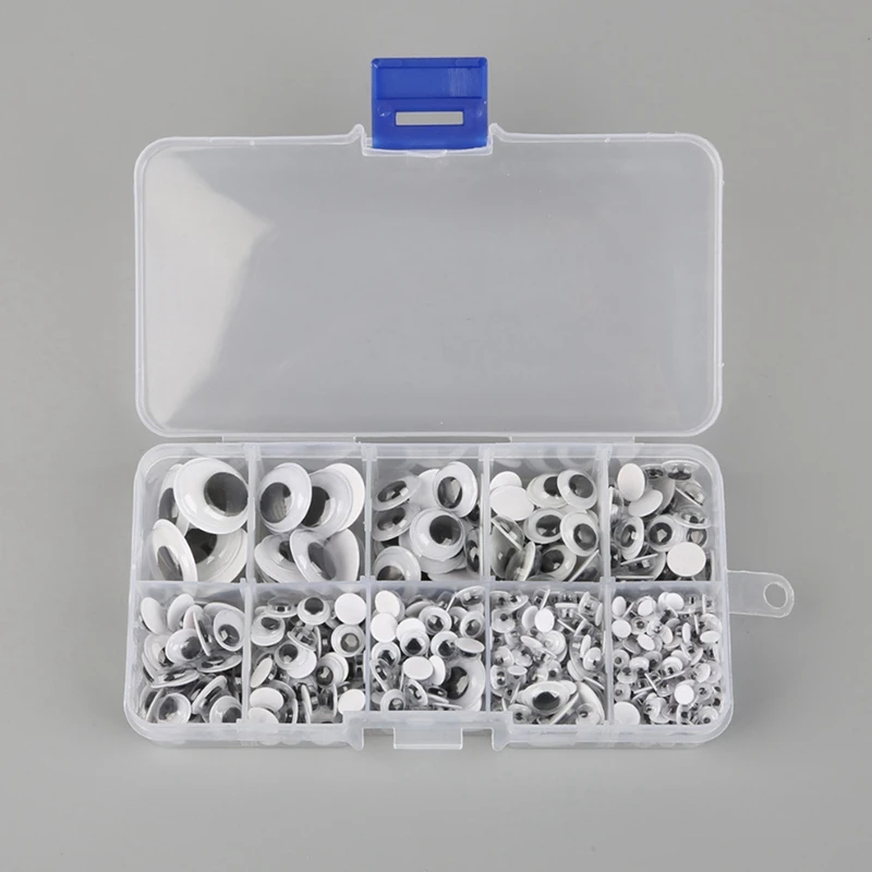 10 Grid Boxed 600Pcs Self-Adhesive Mixed Ran Approx 4-15Mm Dolls Eye For Toys Googly Eyes Used For Doll Accessories Diy Craft
10 Grid Boxed 600Pcs Self-Adhesive Mixed Ran Approx 4-15Mm Dolls Eye For Toys Googly Eyes Used For Doll Accessories Diy Craft