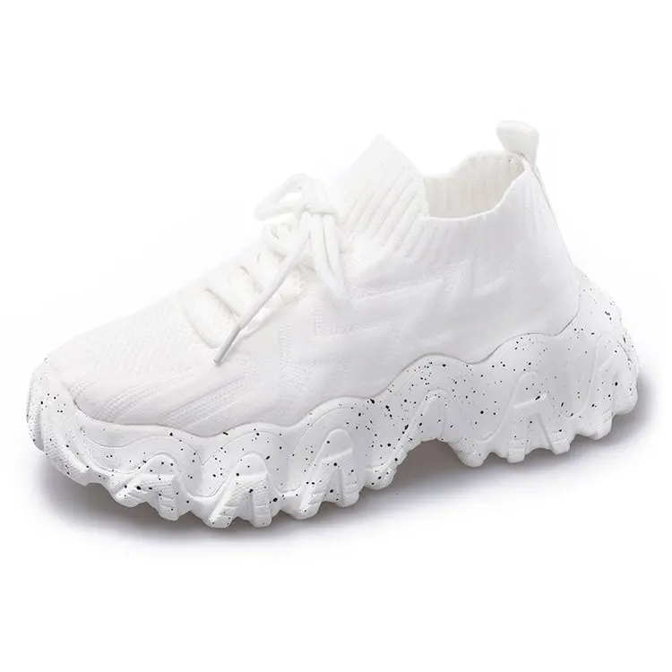 Spring and summer women's casual sports shoes socks mouth women's shoes mesh breathable wave bottom 
Spring and summer women's casual sports shoes socks mouth women's shoes mesh breathable wave bottom