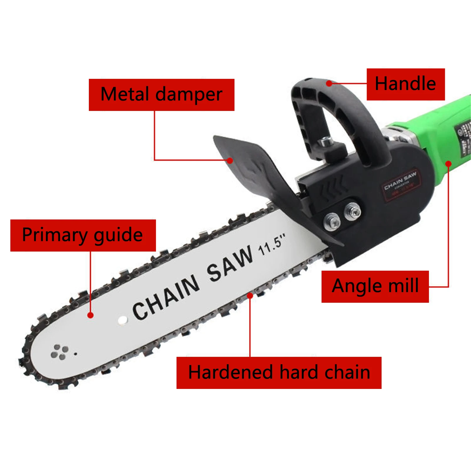The Woodcutting Saw Carpenter's Saw Household Electric Tool Angle Grinder Modified Electric Chainsaw
The Woodcutting Saw Carpenter's Saw Household Electric Tool Angle Grinder Modified Electric Chainsaw