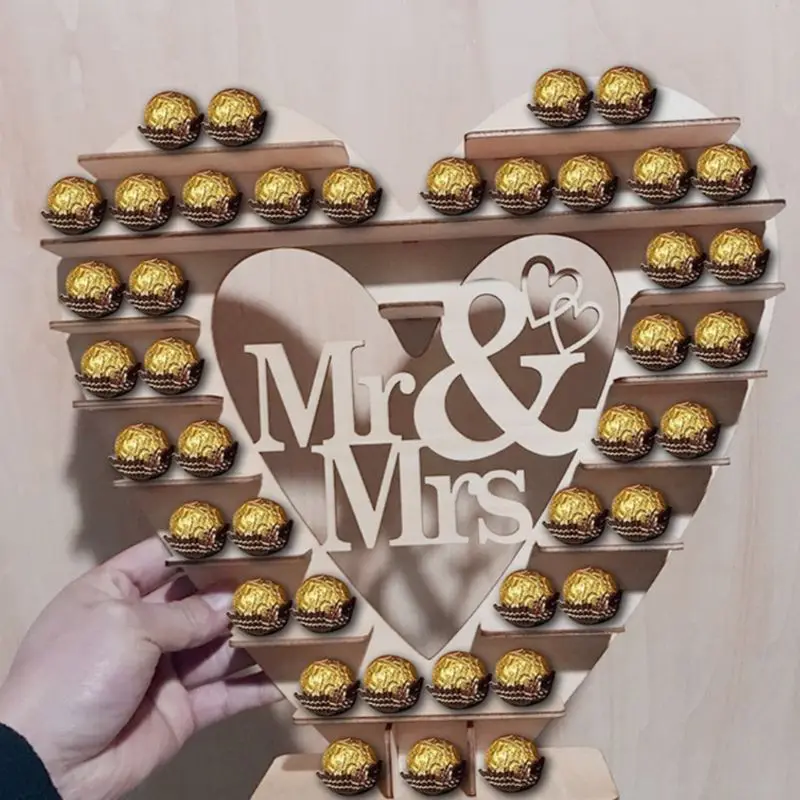 Wedding Wooden Ornaments Mr&Mrs Chocolate Stand Display Candy Cupcake Desserts Holder Home Decor Wedding Party Bars H7ED 
Wedding Wooden Ornaments Mr&Mrs Chocolate Stand Display Candy Cupcake Desserts Holder Home Decor Wedding Party Bars H7ED