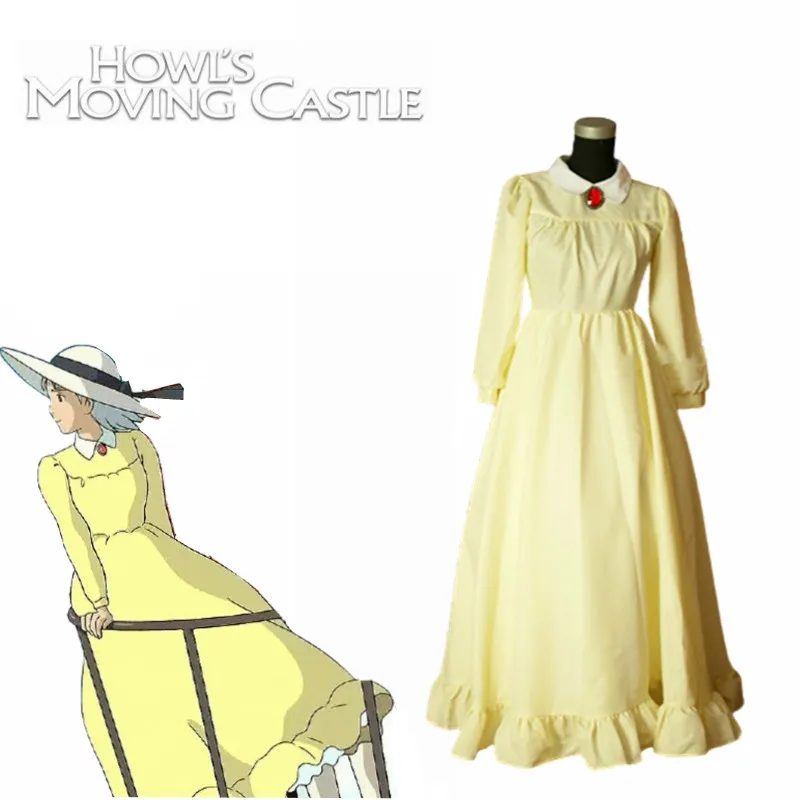 Movie Howl's Moving Castle Howl Sophie's yellow Dress Cosplay Costume Custom Made Any Size
Movie Howl's Moving Castle Howl Sophie's yellow Dress Cosplay Costume Custom Made Any Size
