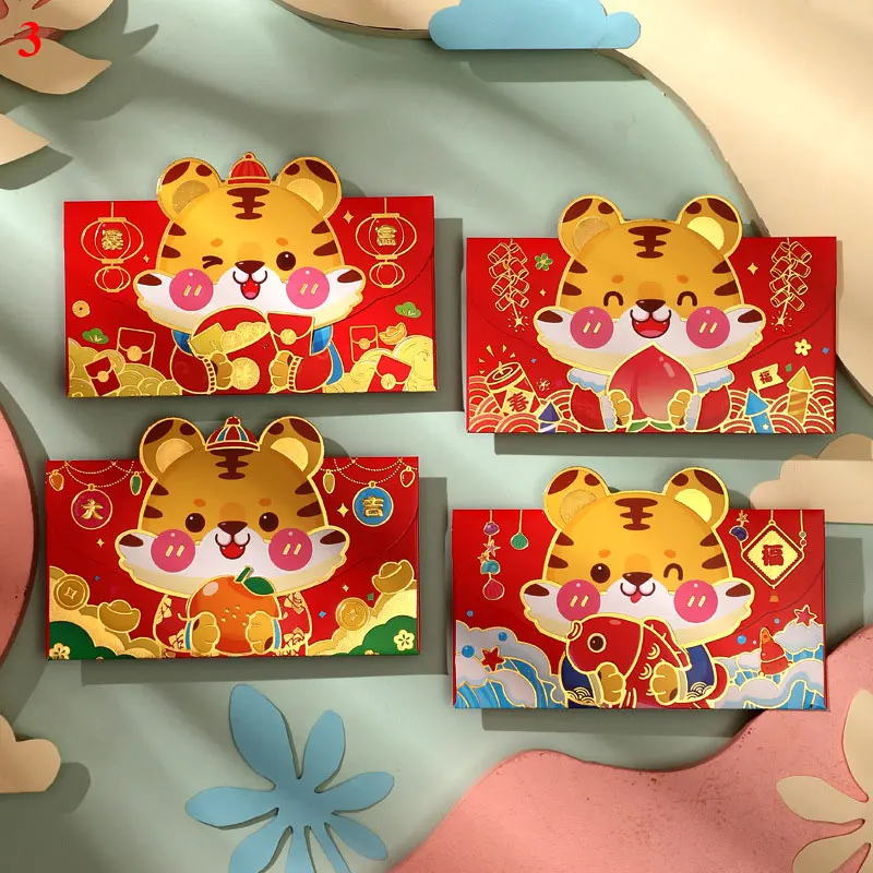4PCS New Year Red Envelope Tiger Year Red Envelopes Good Luck Red Packe Creative Personality Special Chinese Spring Festival
4PCS New Year Red Envelope Tiger Year Red Envelopes Good Luck Red Packe Creative Personality Special Chinese Spring Festival