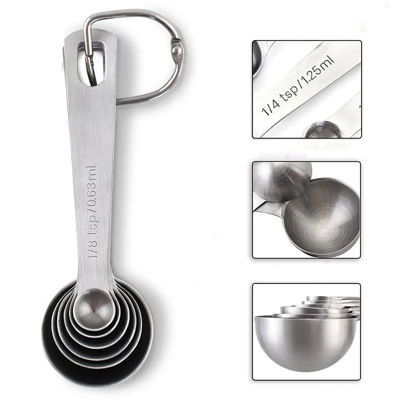 Delidge 6 PCS/Set Multipurpose Food Grade Stainless Steel Measuring Spoons Coffee Powder Spice Measure Scoop Kitchen Baking Tool 
Delidge 6 PCS/Set Multipurpose Food Grade Stainless Steel Measuring Spoons Coffee Powder Spice Measure Scoop Kitchen Baking Tool