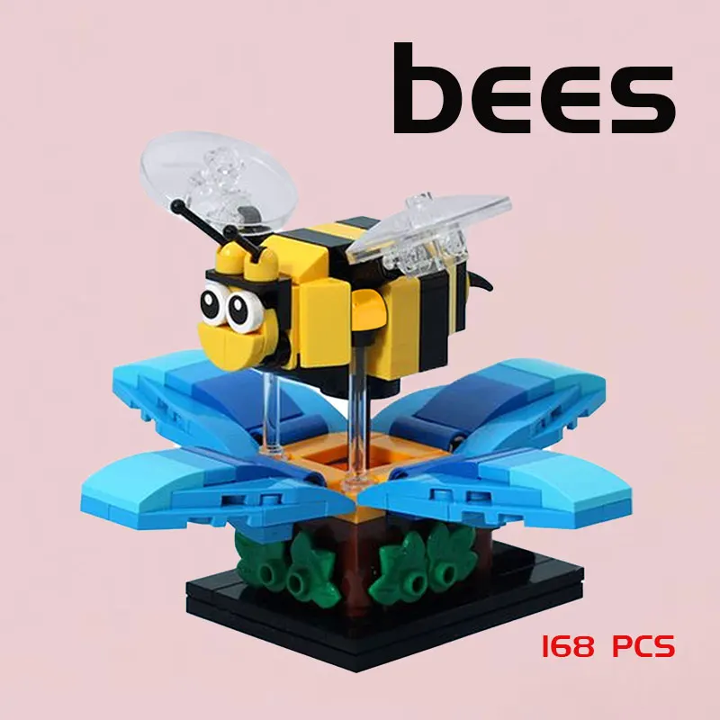 MOC Build Block Maker Cute Animals Bees Creative Assembly Model Puzzle Children's Toy DIY Building Bricks Birthday Gift
MOC Build Block Maker Cute Animals Bees Creative Assembly Model Puzzle Children's Toy DIY Building Bricks Birthday Gift