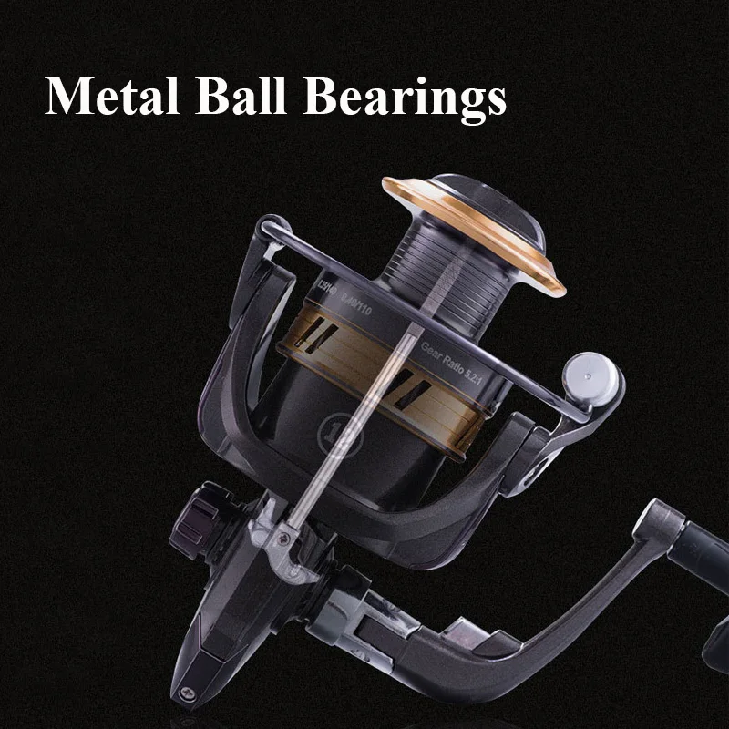CYEAH Spinning Reel 5.2:1 Gear Ratio Big Drag Super Light Light & Power Saltwater Freshwater Distance Fishing Reel Tool
CYEAH Spinning Reel 5.2:1 Gear Ratio Big Drag Super Light Light & Power Saltwater Freshwater Distance Fishing Reel Tool