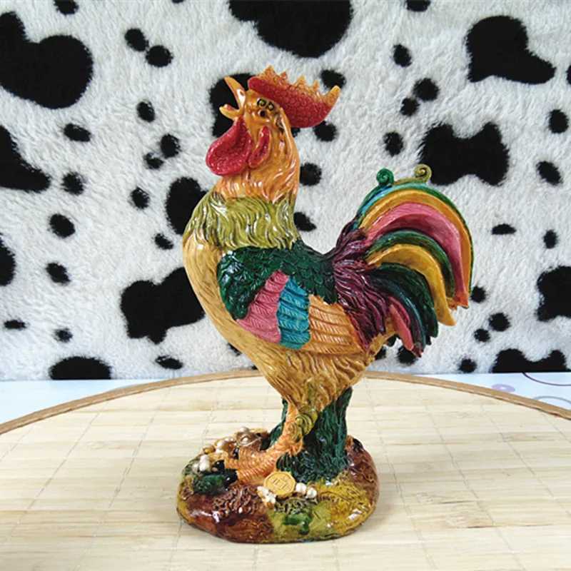 

Hot USA country Home ceramic Ceramic ornaments Zhaocai cock creative evil defends animal living room decoration crafts gifts