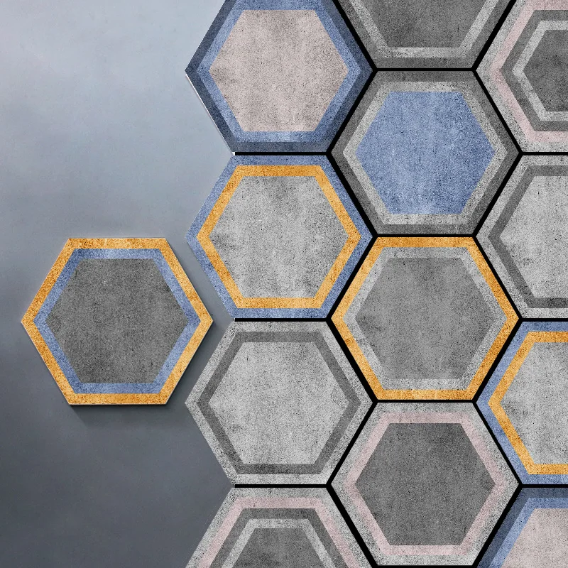 Removable wall stickers hexagon DIY home deco waterproof Floor stickers self-adhesive Tile stickers PVC Retro wallpaper
Removable wall stickers hexagon DIY home deco waterproof Floor stickers self-adhesive Tile stickers PVC Retro wallpaper