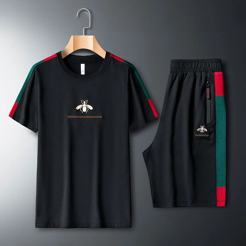 2021summer Trend Two-piece Short-sleeved T-shirt Short Shorts Or Trousers Fashion Sports And Leisure Suits For Men And Women
2021summer Trend Two-piece Short-sleeved T-shirt Short Shorts Or Trousers Fashion Sports And Leisure Suits For Men And Women