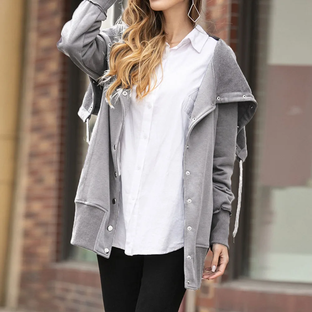 Women Autumn Winter Button Coat Oversized Casual Harajuku Sweatshirt Loose Clothing Outwear Sportswear Long Top Plus Size 3XL
Women Autumn Winter Button Coat Oversized Casual Harajuku Sweatshirt Loose Clothing Outwear Sportswear Long Top Plus Size 3XL