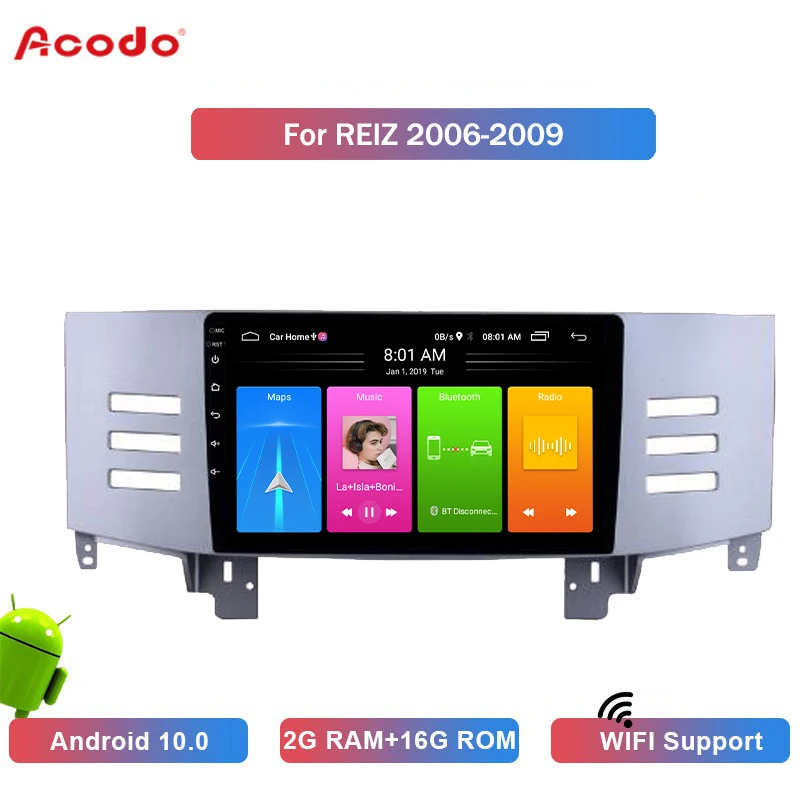 Автомобильный мультимедийный плеер ACODO, Android 10,0, для Toyota REIZ 2006-2009, автомобильный GPS-навигатор, видеоплеер, стерео 2 Din
Автомобильный мультимедийный плеер ACODO, Android 10,0, для Toyota REIZ 2006-2009, автомобильный GPS-навигатор, видеоплеер, стерео 2 Din
