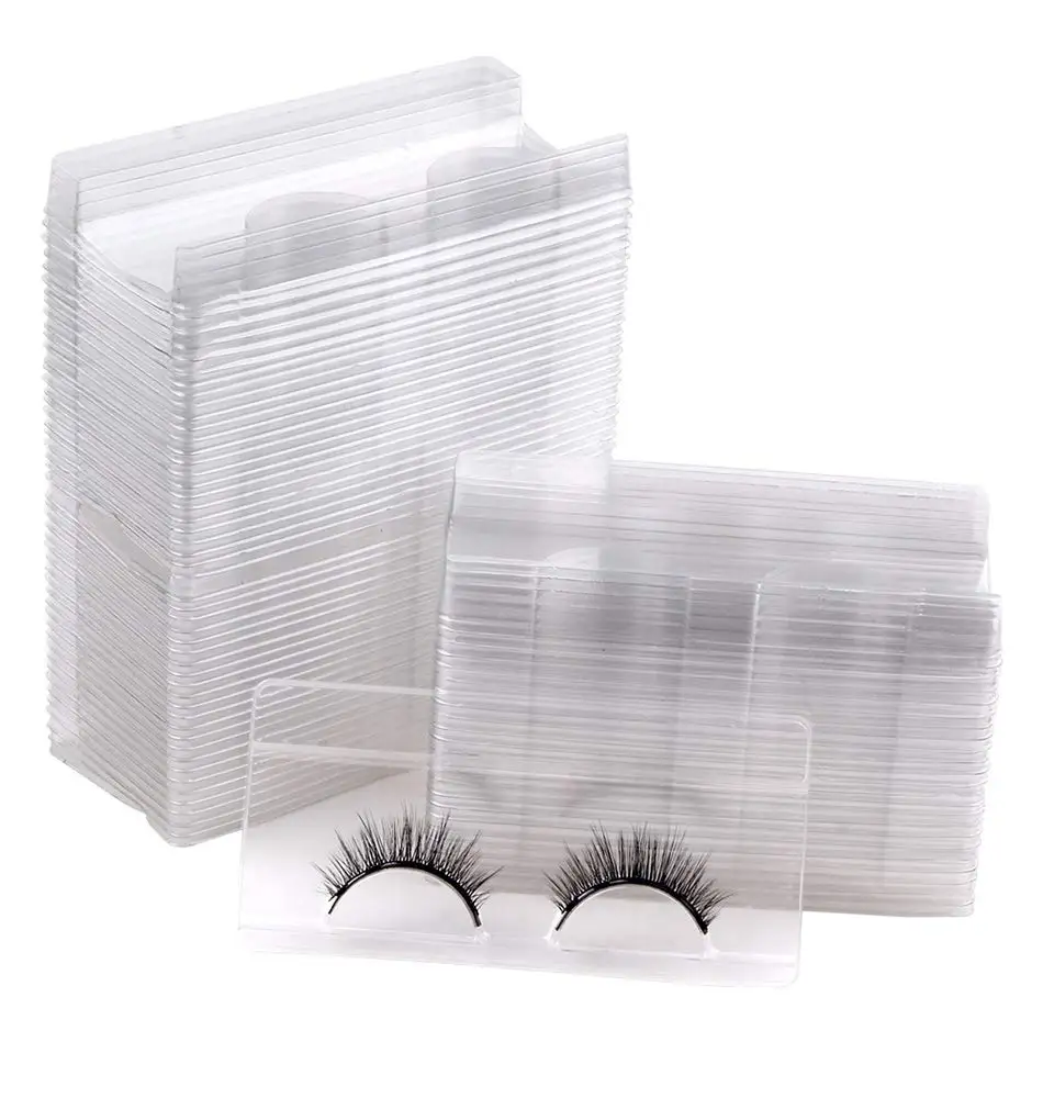 100/pack Wholesale Plastic Clear Lash Tray Mink Lashes Package Holder Eyelashes Trays Eyelash Packaging Box Cases Bulk Vendors 
100/pack Wholesale Plastic Clear Lash Tray Mink Lashes Package Holder Eyelashes Trays Eyelash Packaging Box Cases Bulk Vendors