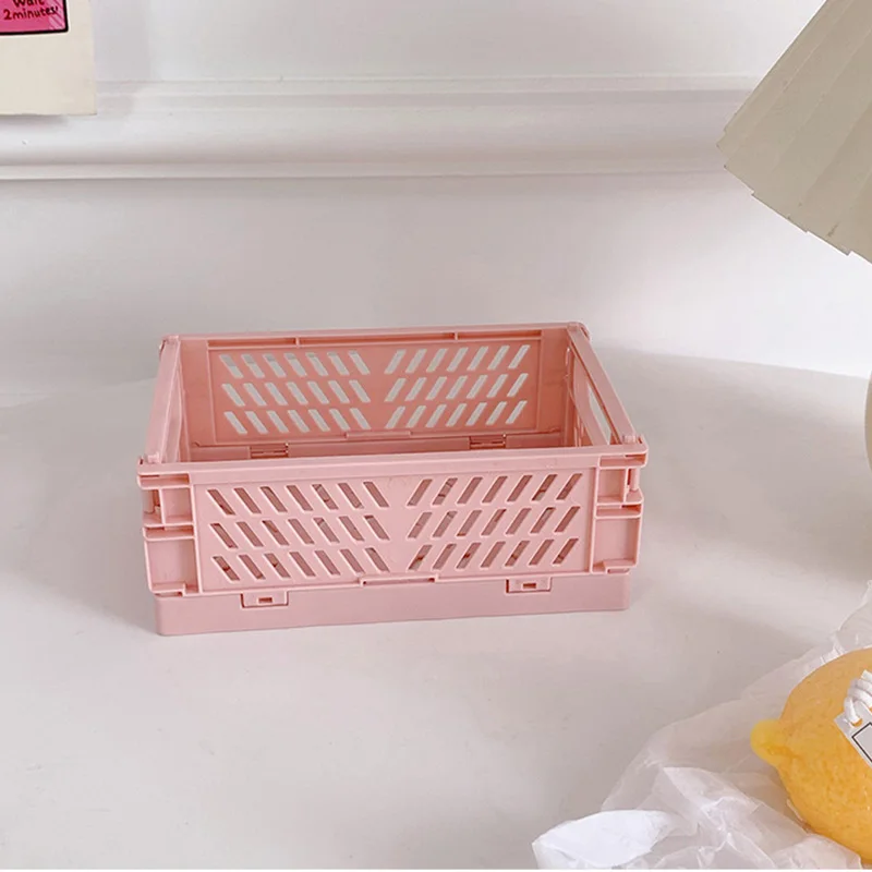 2021 Newest Version Of The Mini Folding Plastic Storage Box Student Desktop Storage Account Care Products Small Storage Basket
2021 Newest Version Of The Mini Folding Plastic Storage Box Student Desktop Storage Account Care Products Small Storage Basket