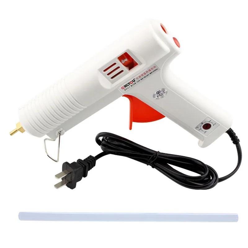 Hot glue-gun adjustable temperature 120W full size hot melt adhesive Full size glue-gun Adjustable temperature and flow control
Hot glue-gun adjustable temperature 120W full size hot melt adhesive Full size glue-gun Adjustable temperature and flow control