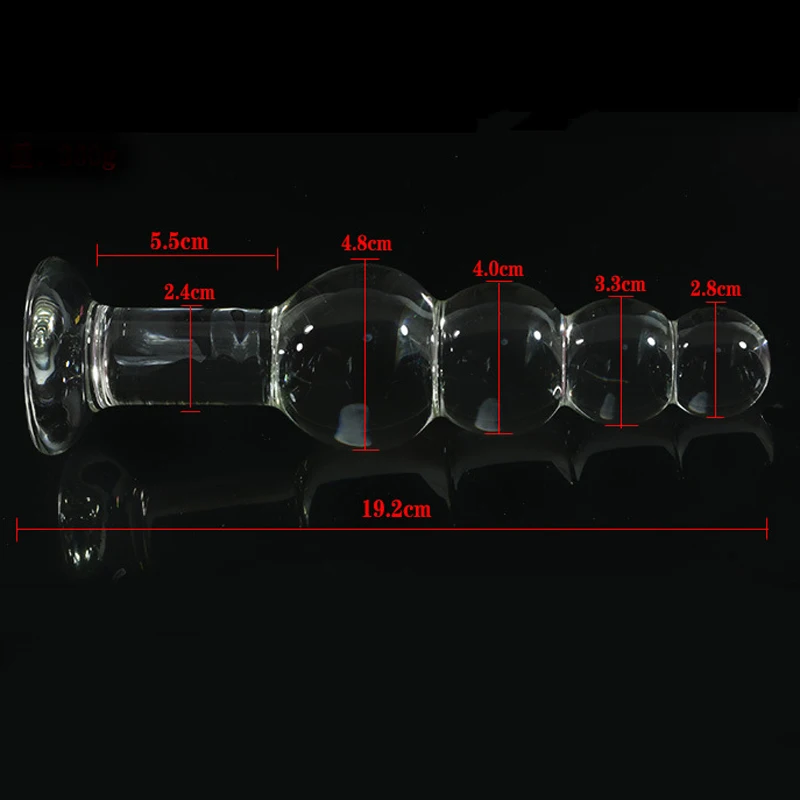 Стеклянные анальные шарики анальная пробка Анальный расширитель мастурбатор