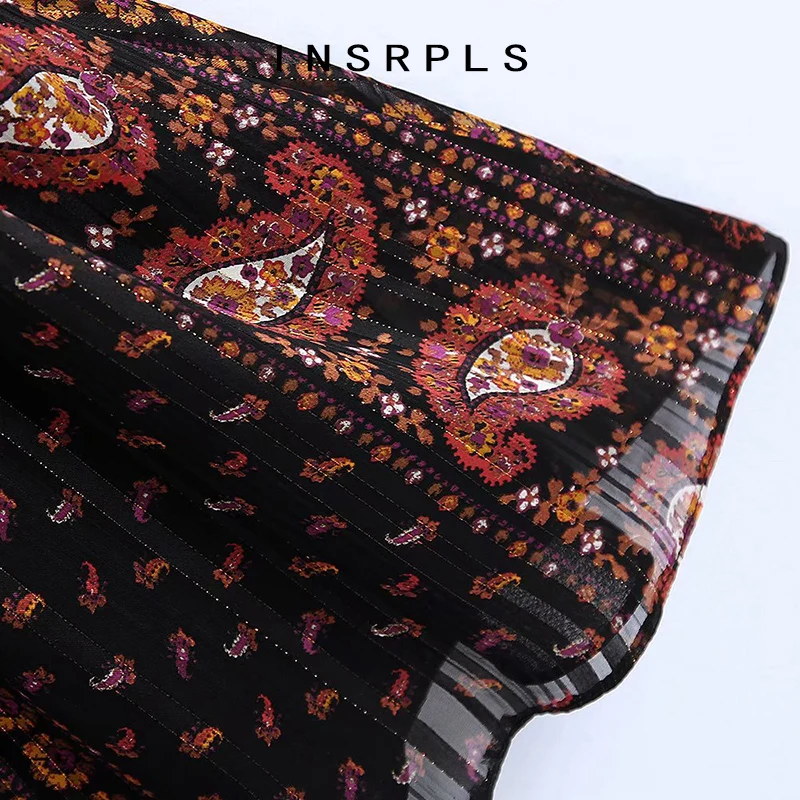 INSRPLS Women Fashion With Buttons Paisley Print Mini Dress Vintage Puff Sleeve Elastic Waist Female Dresses Vestidos
INSRPLS Women Fashion With Buttons Paisley Print Mini Dress Vintage Puff Sleeve Elastic Waist Female Dresses Vestidos