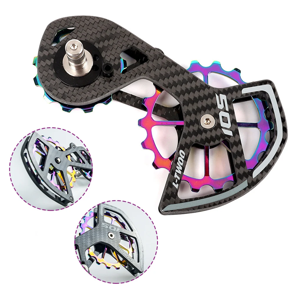 LTWOO Bicycle Carbon Fiber Ceramic Rear Derailleur For LT-105 R7000 Road Bike 13/18T MTB Road Bike Guide Wheel Jockey Set
LTWOO Bicycle Carbon Fiber Ceramic Rear Derailleur For LT-105 R7000 Road Bike 13/18T MTB Road Bike Guide Wheel Jockey Set