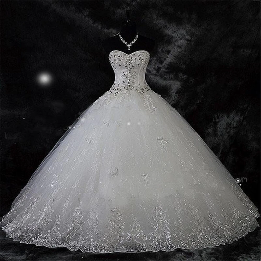 YIWUMENSA Romantic Strapless Ball Gown Princess Wedding Dress Sleeves Crystals Beaded Sweep Train Luxury Marriage Bride Dresses
YIWUMENSA Romantic Strapless Ball Gown Princess Wedding Dress Sleeves Crystals Beaded Sweep Train Luxury Marriage Bride Dresses