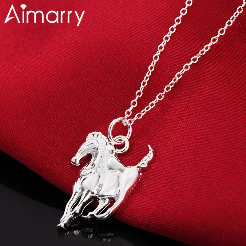 Aimarry 925 Sterling Silver High Quality Horse Pendant Charm Necklace For Women Party Fashion Jewelry Wedding Gifts
Aimarry 925 Sterling Silver High Quality Horse Pendant Charm Necklace For Women Party Fashion Jewelry Wedding Gifts