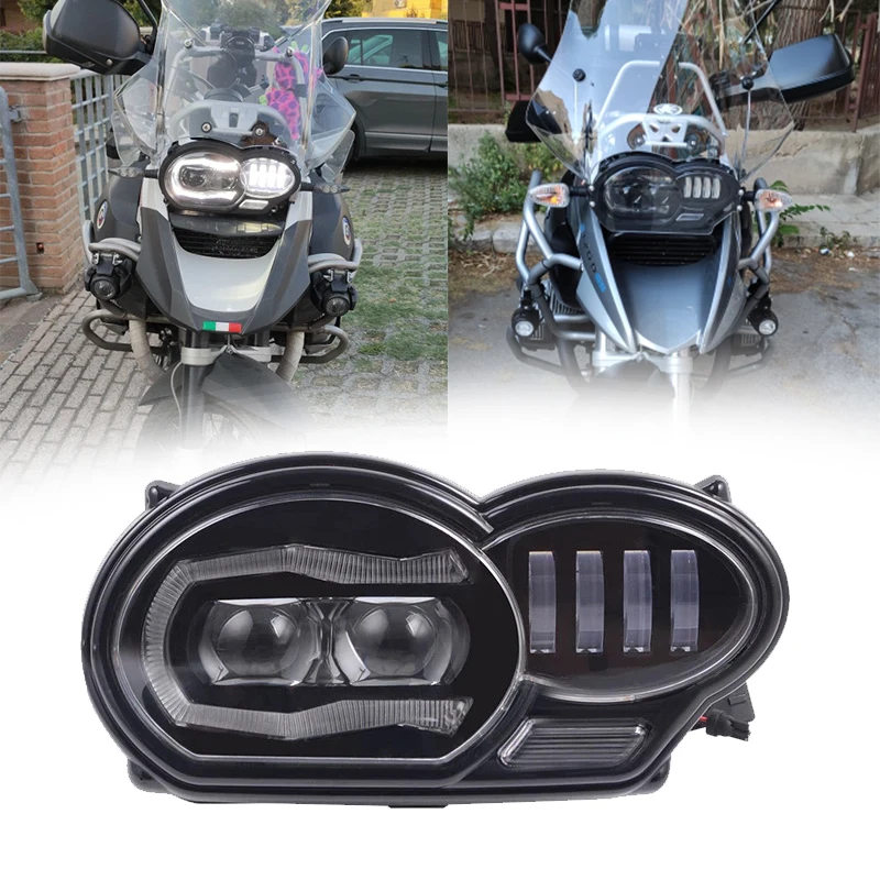 Мотоциклетная фара R1200GS для BMW с крышкой, светодиодная фара для BMW R1200GS R 1200 GS ADV R1200GS LC 2004-2012
Мотоциклетная фара R1200GS для BMW с крышкой, светодиодная фара для BMW R1200GS R 1200 GS ADV R1200GS LC 2004-2012