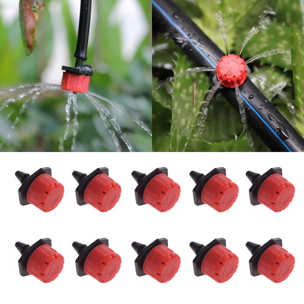 10pcs 1/4'' Emitter Dripper Micro Drip Irrigation Sprinklers Adjustable Irrigation Drippers Sprinklers For Watering System
10pcs 1/4'' Emitter Dripper Micro Drip Irrigation Sprinklers Adjustable Irrigation Drippers Sprinklers For Watering System