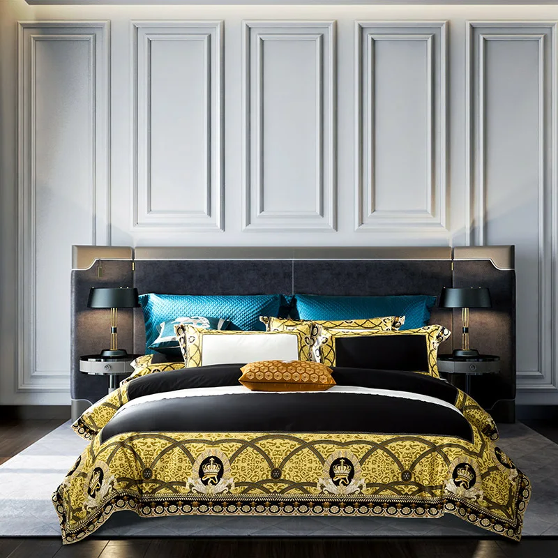 1000TC Egyptian Cotton Gold Palace Bedding Set Premium Duvet Quilt Cover Flat Sheet Bedspread Pillowcases Queen King Size
1000TC Egyptian Cotton Gold Palace Bedding Set Premium Duvet Quilt Cover Flat Sheet Bedspread Pillowcases Queen King Size