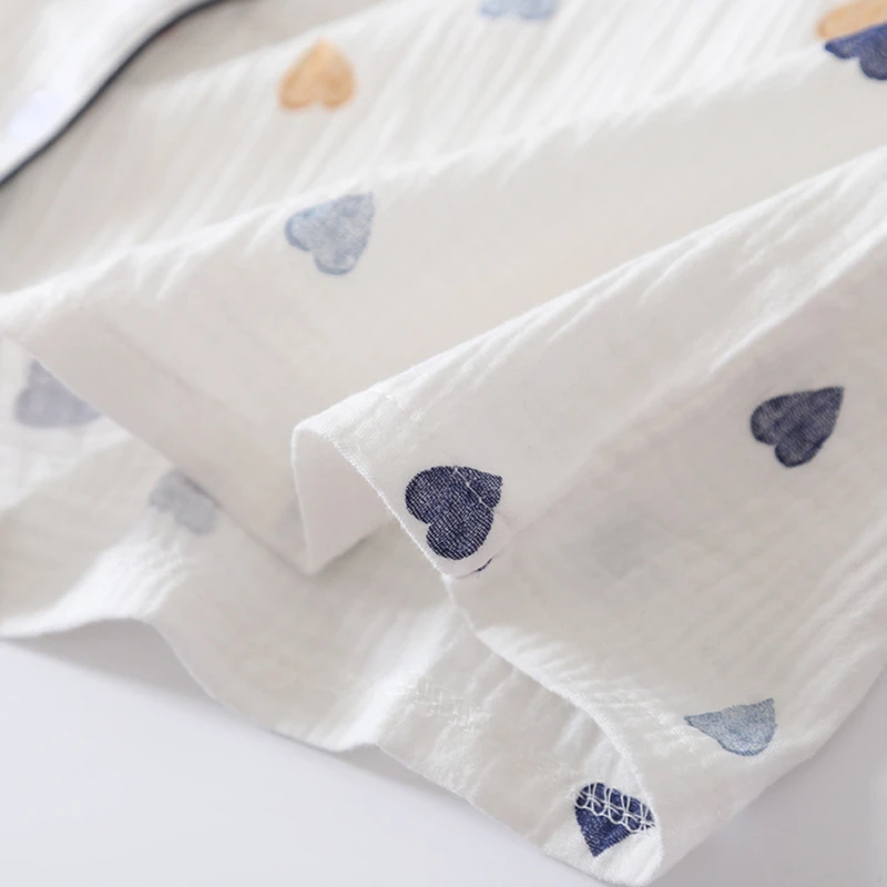 Japanese Summer New Ladies Short Sleeve Shorts Pajamas Suit Cute Heart-Shaped Thin Section Home Service Suit Woman 2pcs
Japanese Summer New Ladies Short Sleeve Shorts Pajamas Suit Cute Heart-Shaped Thin Section Home Service Suit Woman 2pcs