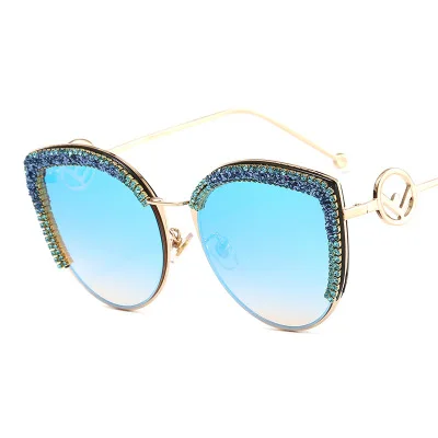 New trend diamond cat's eye sunglasses ladies shiny gravel sunglasses hand drill trend glasses
New trend diamond cat's eye sunglasses ladies shiny gravel sunglasses hand drill trend glasses