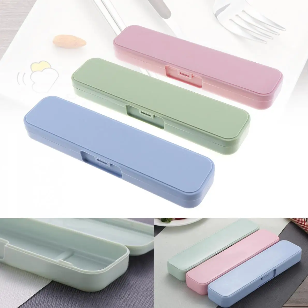 3 Colours Universal Portable PP Conjoined Side Opening Cutlery Receptacle Tableware Storage Box
3 Colours Universal Portable PP Conjoined Side Opening Cutlery Receptacle Tableware Storage Box