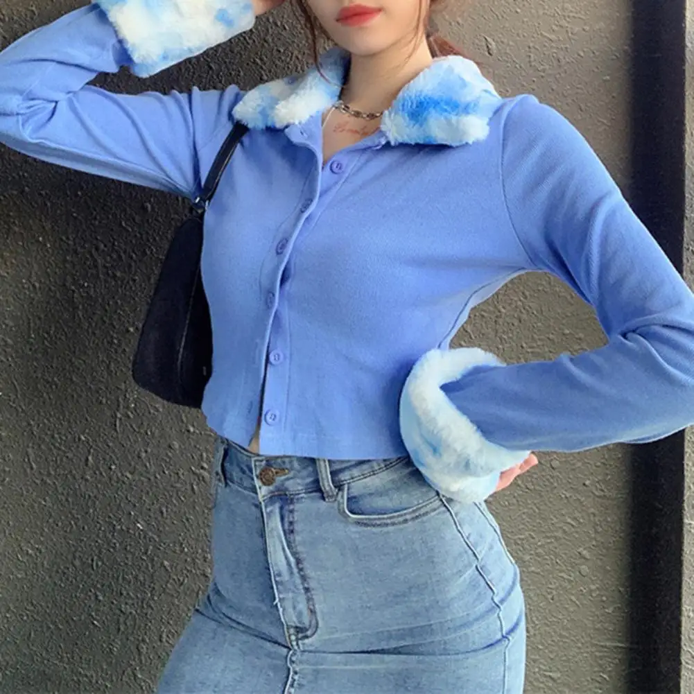 Woman Autumn Sexy Slim Furry Casual Turn-down Collar Cardigan Women Thin Ribbed Long Sleeve Knitted Sweater Korean Crop Top
Woman Autumn Sexy Slim Furry Casual Turn-down Collar Cardigan Women Thin Ribbed Long Sleeve Knitted Sweater Korean Crop Top
