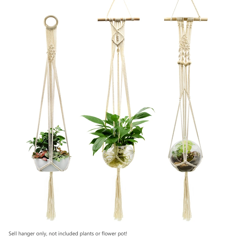 Macrame Hanging Basket For Plant Handmade Plant Hanger Flower Pot Tray Planter Hanger Wall Decor Courtyard Garden Hanging Decor
Macrame Hanging Basket For Plant Handmade Plant Hanger Flower Pot Tray Planter Hanger Wall Decor Courtyard Garden Hanging Decor