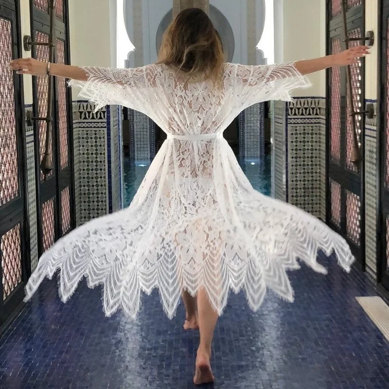 Peacock See Through Beach Skirt 2021 Summer Bandage White Dress Swimsuit Cover Ups Women Solid Half Sleeve Sexy Bikini Blouse
Peacock See Through Beach Skirt 2021 Summer Bandage White Dress Swimsuit Cover Ups Women Solid Half Sleeve Sexy Bikini Blouse