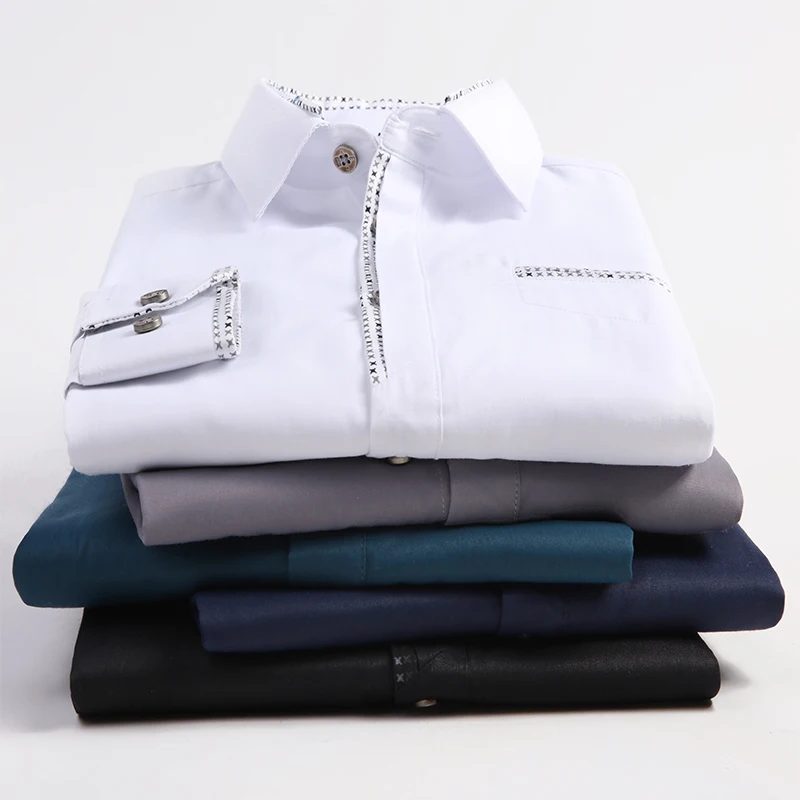 BROWON Spring Autumn Casual Shirt for Men Single Button Long Sleeve Shirt Party Korean Style Turn Down Collar Slim Men Shirt
BROWON Spring Autumn Casual Shirt for Men Single Button Long Sleeve Shirt Party Korean Style Turn Down Collar Slim Men Shirt