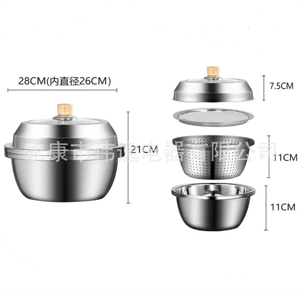 Colander Fine Mesh Basket Stainless Steel Basin 5-in-1 Grater Set With Lid Vegetable Cutter Drain Basin Kitchen Fruits Wash Basi
Colander Fine Mesh Basket Stainless Steel Basin 5-in-1 Grater Set With Lid Vegetable Cutter Drain Basin Kitchen Fruits Wash Basi
