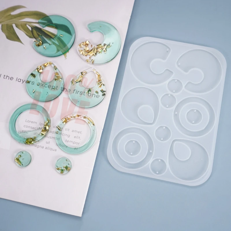 Crystal Epoxy Resin Mold Earrings Pendants Casting Silicone Mould DIY Craft Tool R2LE
Crystal Epoxy Resin Mold Earrings Pendants Casting Silicone Mould DIY Craft Tool R2LE