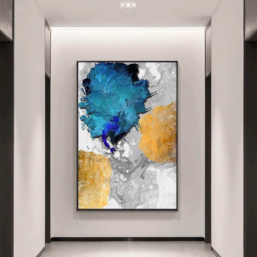 Abstract Blue With Gold Paintings Landscape Hand Painted Oil Painting On Canvas Unframed Wall Art For Living Room Home Decor
Abstract Blue With Gold Paintings Landscape Hand Painted Oil Painting On Canvas Unframed Wall Art For Living Room Home Decor