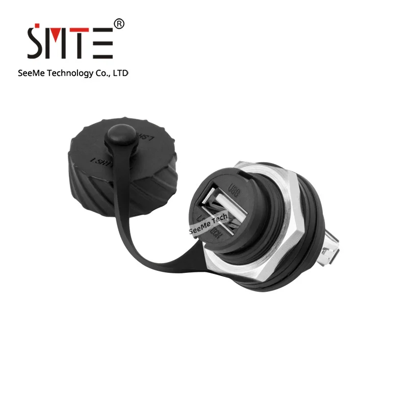 USB2.0 aviation plug waterproof socket industrial data waterproof connector 20.8 open hole metal nut
USB2.0 aviation plug waterproof socket industrial data waterproof connector 20.8 open hole metal nut