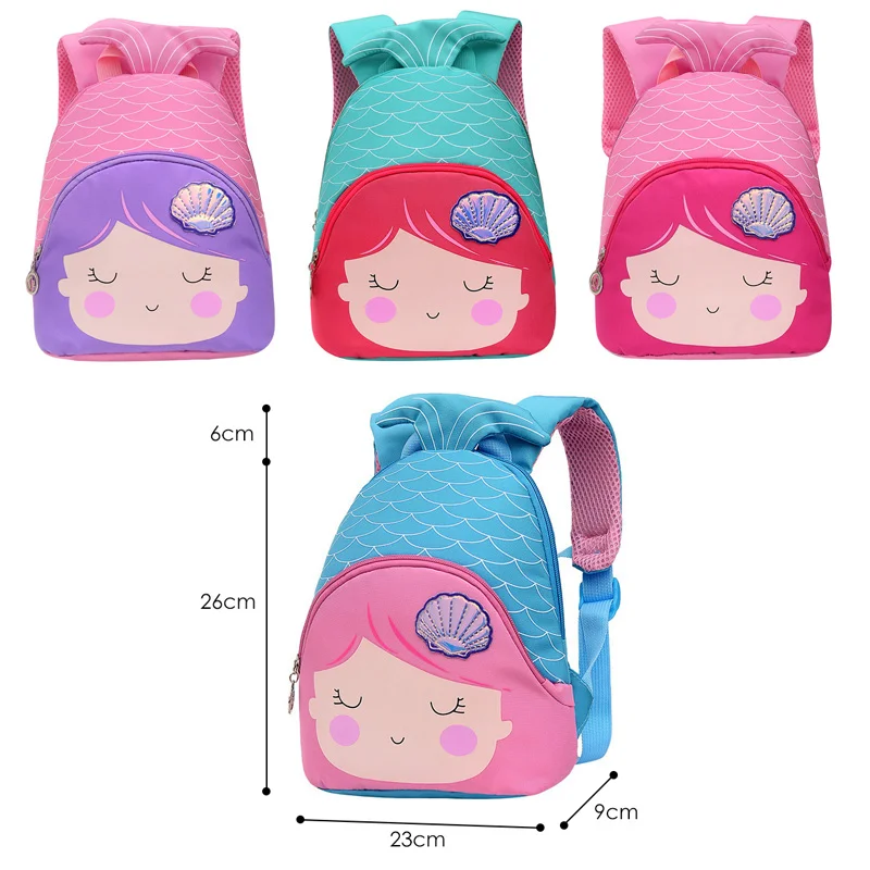 Kindergarten Girls School Bags Fashion Little Mermaid Design Four Color Children Kids School Backpacks Boy Gift Mochila infantil 
Kindergarten Girls School Bags Fashion Little Mermaid Design Four Color Children Kids School Backpacks Boy Gift Mochila infantil