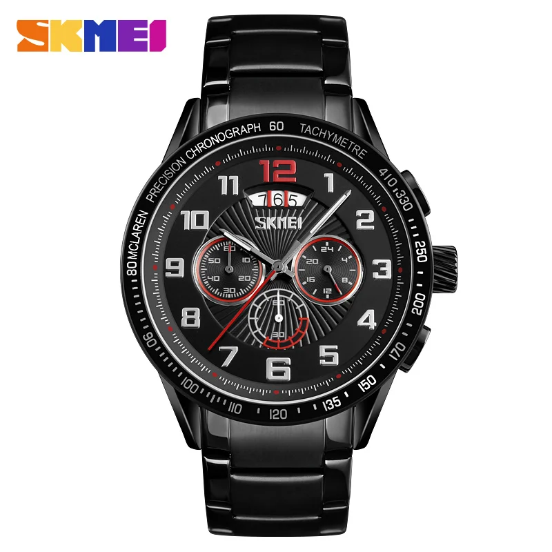 SKMEI Quartz Watch Men Large Dial Calendar Timing Personality Top Luxury Stainless Steel Watches Waterproof Relogio Masculino
SKMEI Quartz Watch Men Large Dial Calendar Timing Personality Top Luxury Stainless Steel Watches Waterproof Relogio Masculino
