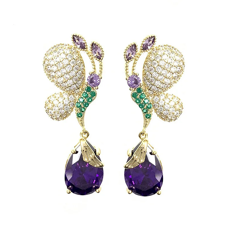 Funmode Fashion Design Pink Purple Long Drop Earrings For Women Big Luxury Pendant Earrings for Women Wholesale FE321
Funmode Fashion Design Pink Purple Long Drop Earrings For Women Big Luxury Pendant Earrings for Women Wholesale FE321