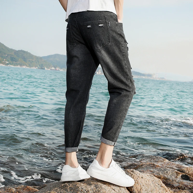 HENCHIRY New Summer Casual Everyday Men's Ankle Pants Fashion Versatile Jeans Washable Personality Trend Zipper Straight Pants
HENCHIRY New Summer Casual Everyday Men's Ankle Pants Fashion Versatile Jeans Washable Personality Trend Zipper Straight Pants