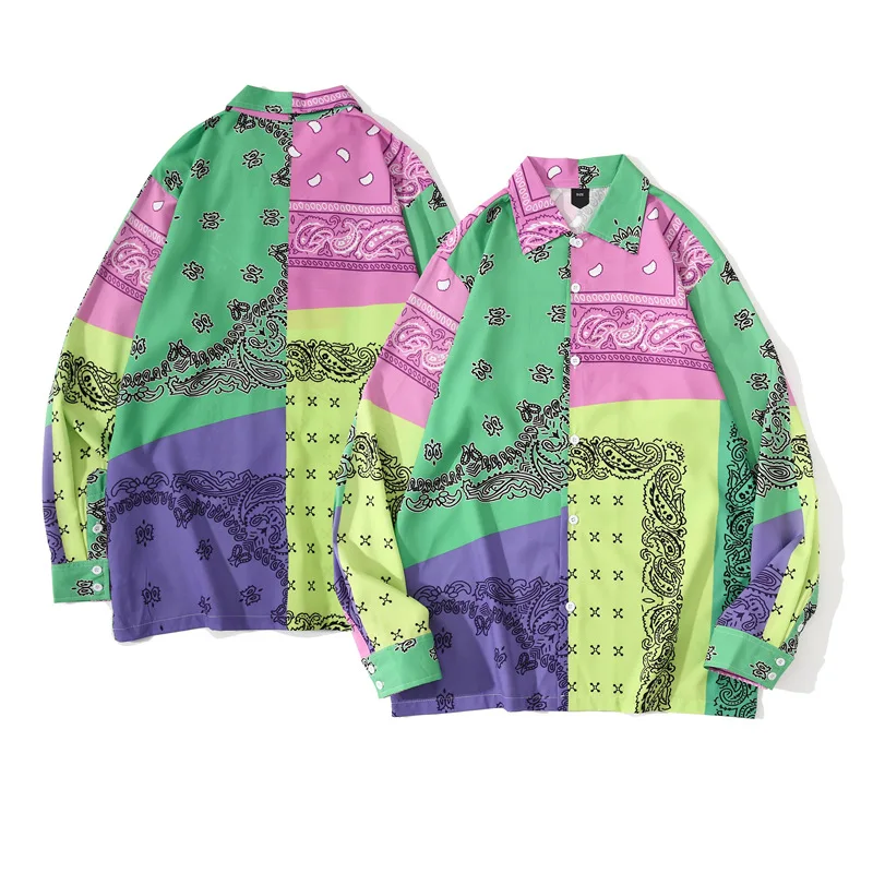 Винтажный принт мужские рубашки с длинным рукавом этнический стиль дышащая уличная одежда с лацканами пляжные Гавайские брендовые рубашки... 
Винтажный принт мужские рубашки с длинным рукавом этнический стиль дышащая уличная одежда с лацканами пляжные Гавайские брендовые рубашки...