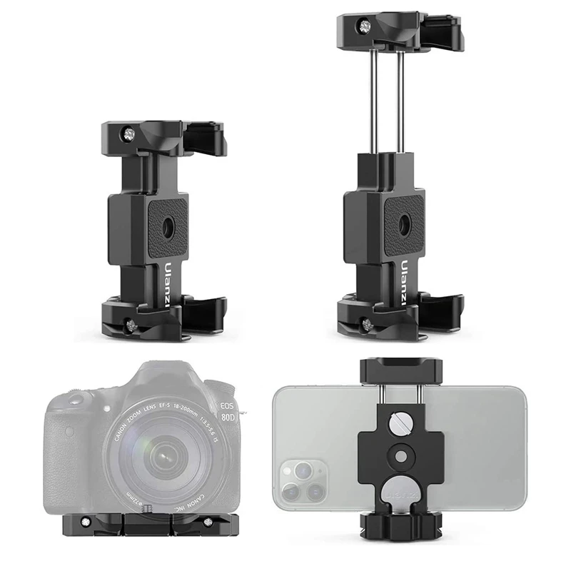 Ulanzi ST-15 Cell Phone Holder Phone Mount Clamp Adapter Selfie Stick Tripod Mount for Tablet/Phone/Digital Camera Vlog YouTube
Ulanzi ST-15 Cell Phone Holder Phone Mount Clamp Adapter Selfie Stick Tripod Mount for Tablet/Phone/Digital Camera Vlog YouTube