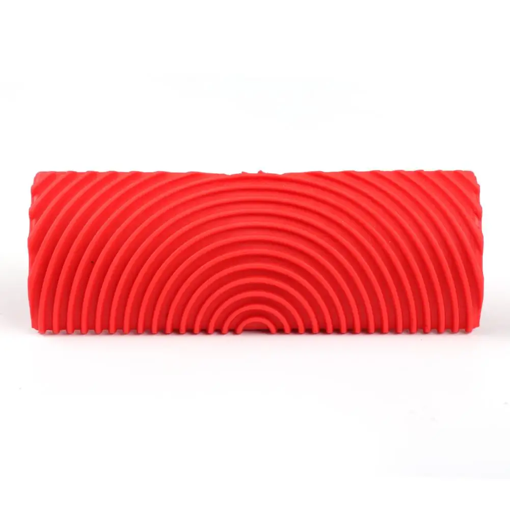 2pcs Rubber Red Cylinder Wood Grain Graining Wall Paint DIY Painting Tools