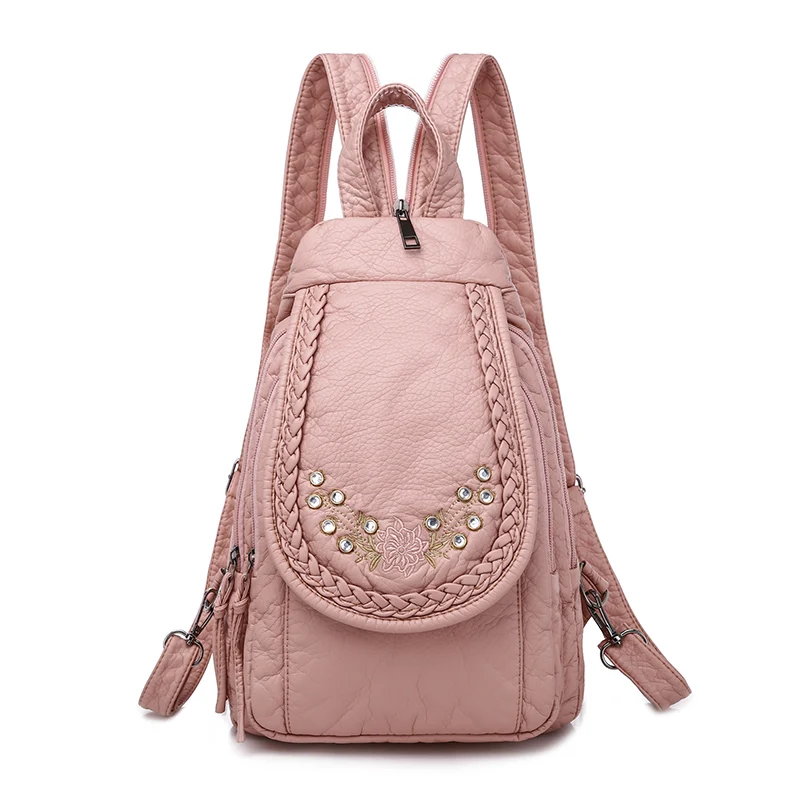 Ladies Soft Washed Leather Backpack Cute Small Backpack School Bags for Girls Sac a dos Travel Backpack Mochila Feminina
Ladies Soft Washed Leather Backpack Cute Small Backpack School Bags for Girls Sac a dos Travel Backpack Mochila Feminina