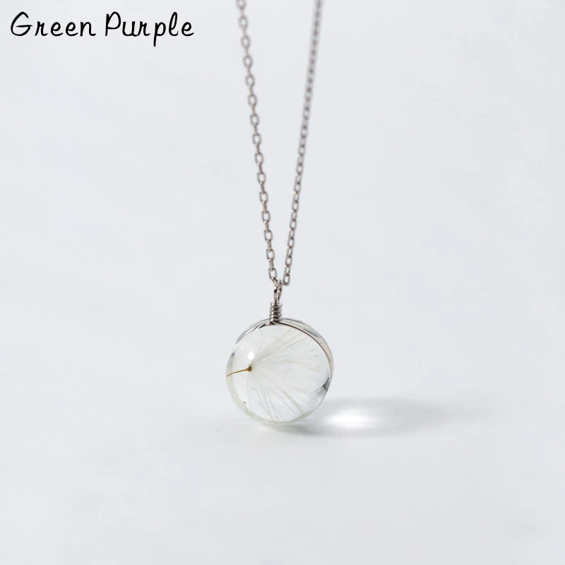 Real Dandelion Crystal Pendant s925 Sterling Silver Necklace for Women Clavicle Chain Necklaces 925 Silver Jewelry Collares
Real Dandelion Crystal Pendant s925 Sterling Silver Necklace for Women Clavicle Chain Necklaces 925 Silver Jewelry Collares