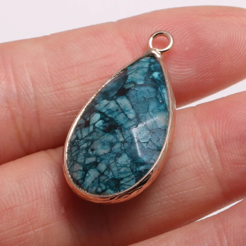 New Natural Stone Pendant Drop-Shaped Faceted Addcolor Stones Pendants Making for Jewelry Necklace Gift Accessories Size 16x30mm
New Natural Stone Pendant Drop-Shaped Faceted Addcolor Stones Pendants Making for Jewelry Necklace Gift Accessories Size 16x30mm