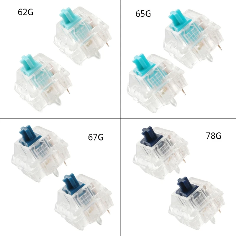 Zealios Zilent V2 Blue Switch For Customized Mechanical Keyboard MX Style 5-Pin Silient Switches 62g 65g 67g 78g Durable
Zealios Zilent V2 Blue Switch For Customized Mechanical Keyboard MX Style 5-Pin Silient Switches 62g 65g 67g 78g Durable