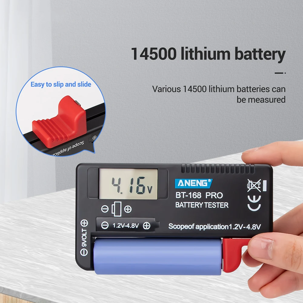 Digital Battery Tester Indicator Capacitance Diagnostic Power Supply Testing Tool Colour Coded Tester Battery Capacity Tester
Digital Battery Tester Indicator Capacitance Diagnostic Power Supply Testing Tool Colour Coded Tester Battery Capacity Tester