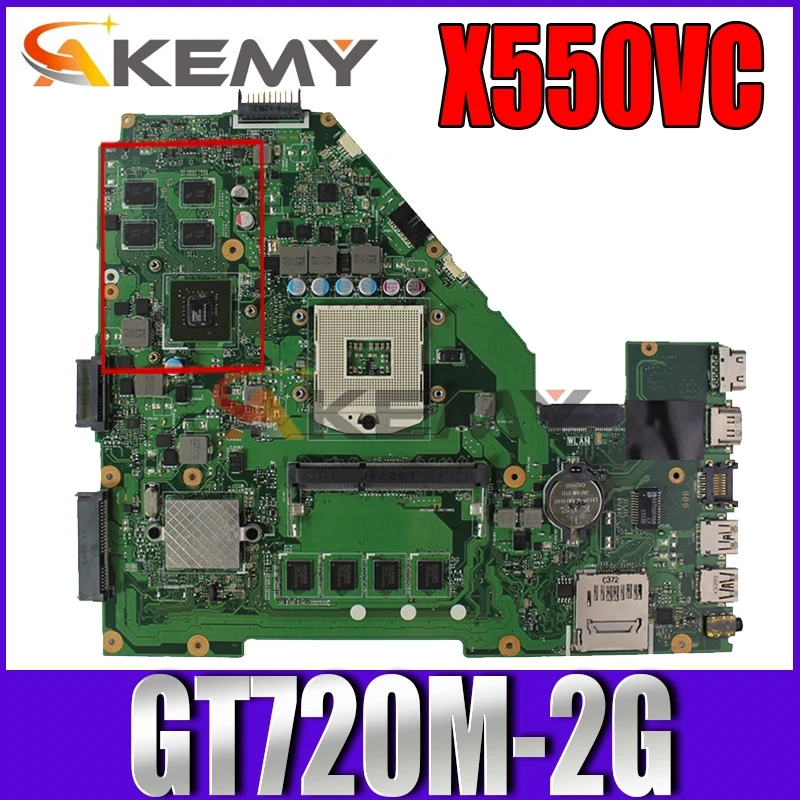 Материнская плата Akemy X550VC для ноутбука ASUS X550VC R510V X550V X550, протестированная оригинальная материнская плата 4G RAM GT720M-2G
Материнская плата Akemy X550VC для ноутбука ASUS X550VC R510V X550V X550, протестированная оригинальная материнская плата 4G RAM GT720M-2G
